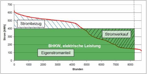Analyse der Stromverteilung/nutzung beim Einsatz eines BHKW im Staatsbad